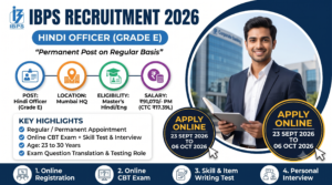 IBPS Hindi Officer Recruitment 2026: Exam Pattern, Salary & How to Apply